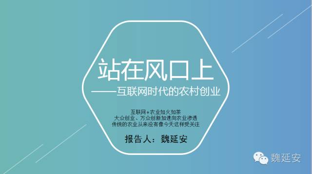 探讨互联网+时代的农村创业