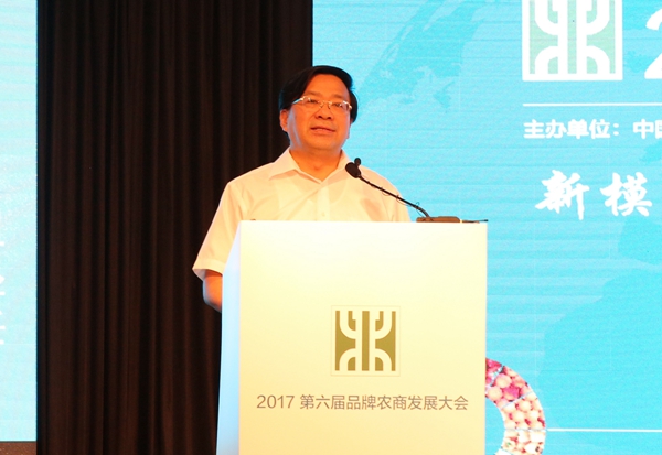中央农村工作领导小组办公室主任、中央财经领导小组办公室副主任韩俊作主题演讲