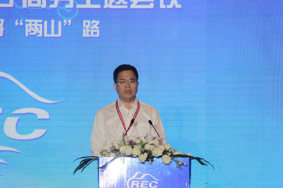 丽水市人民政府副市长林康在第二届中国农村电子商务主题会议上作主题演讲