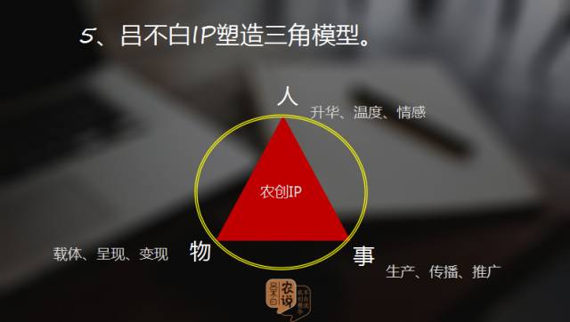 吕不白IP塑造三角模型