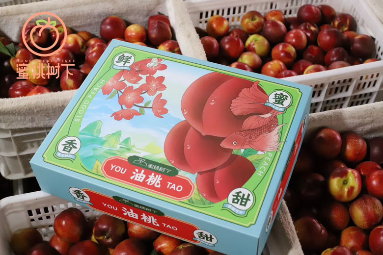 蜜桃树下黄肉油桃