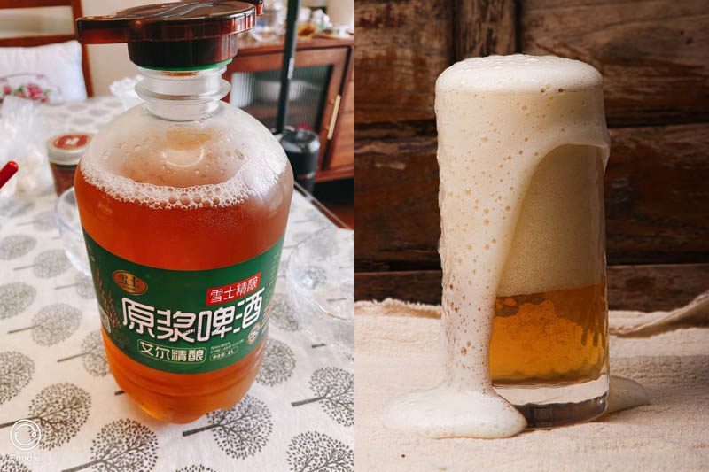 青岛雪士原浆啤酒20210806