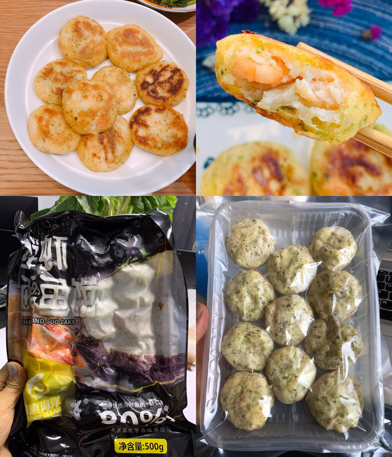 鲜虾仁鳕鱼饼20211214
