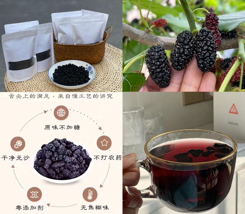 攀枝花头茬黑桑葚干20220501