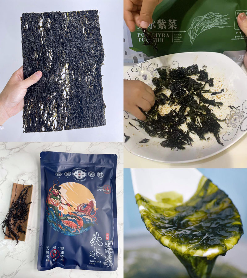 霞浦头水紫菜20230825