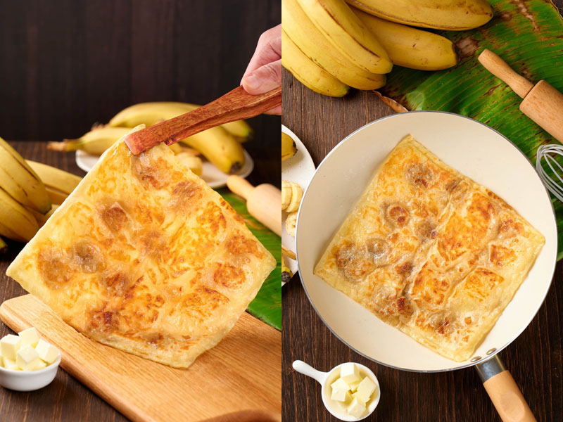 黄油香蕉印度飞饼/菠萝印度飞饼20240507